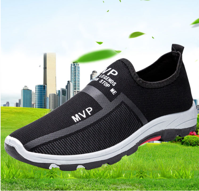 Zapatillas de deporte antideslizantes transpirables de malla para hombre al aire libre - MXbueno