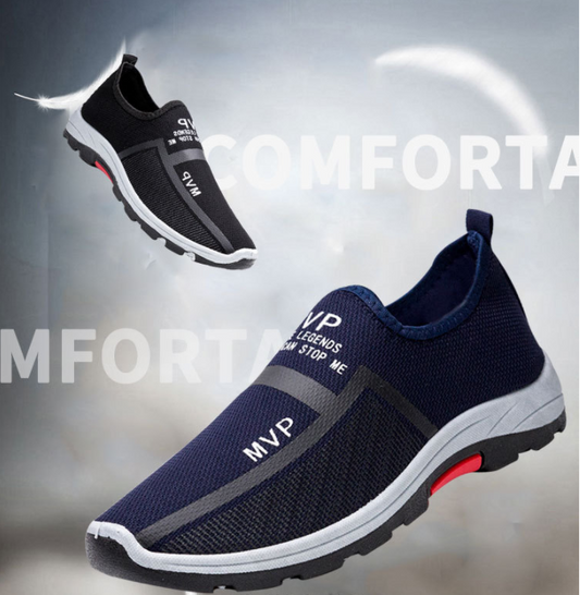 Zapatillas de deporte antideslizantes transpirables de malla para hombre al aire libre - MXbueno
