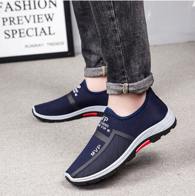 Zapatillas de deporte antideslizantes transpirables de malla para hombre al aire libre - MXbueno
