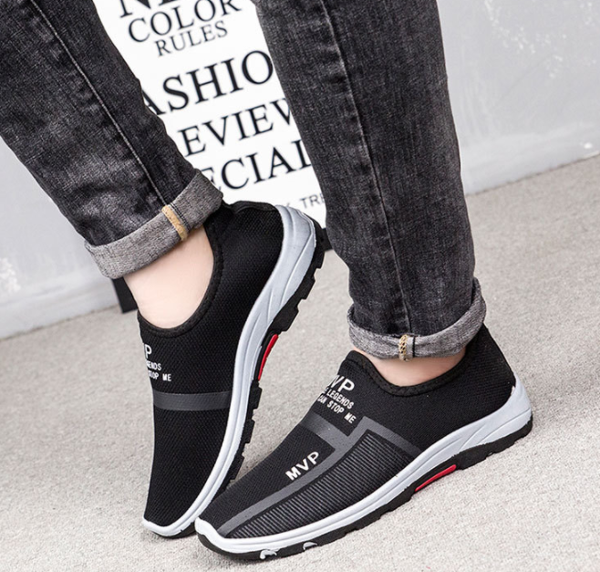 Zapatillas de deporte antideslizantes transpirables de malla para hombre al aire libre - MXbueno