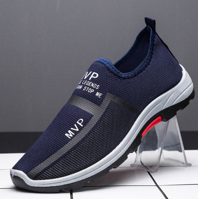 Zapatillas de deporte antideslizantes transpirables de malla para hombre al aire libre - MXbueno