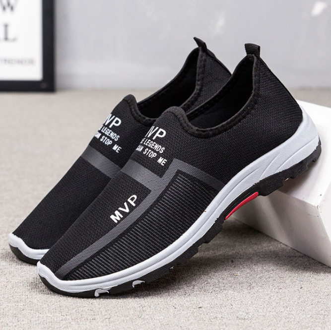 Zapatillas de deporte antideslizantes transpirables de malla para hombre al aire libre - MXbueno