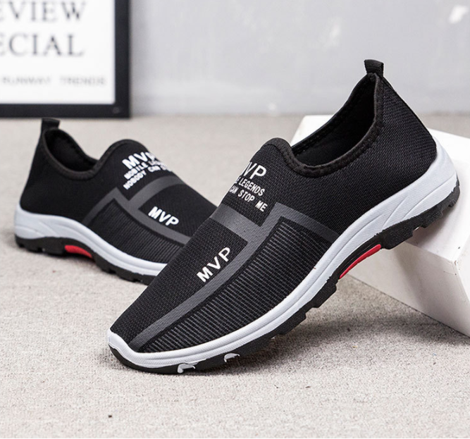 Zapatillas de deporte antideslizantes transpirables de malla para hombre al aire libre - MXbueno