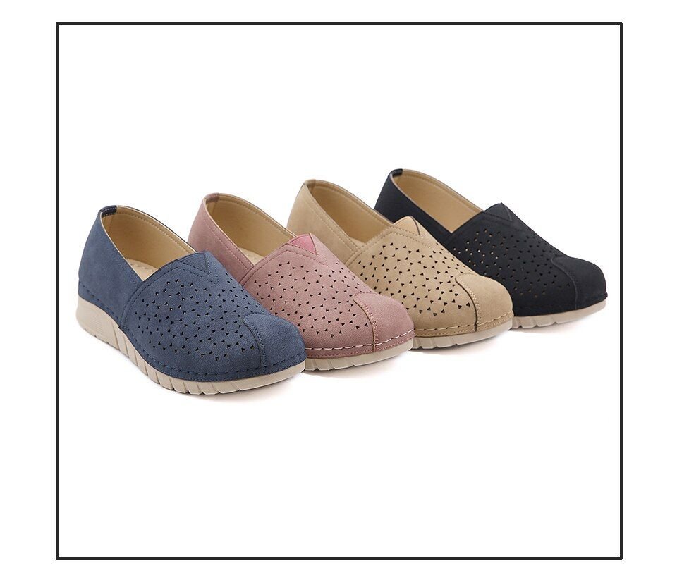 Zapatos Casuales Para Mujer, Transpirable, Sin Cordones, Diseño Cómodo