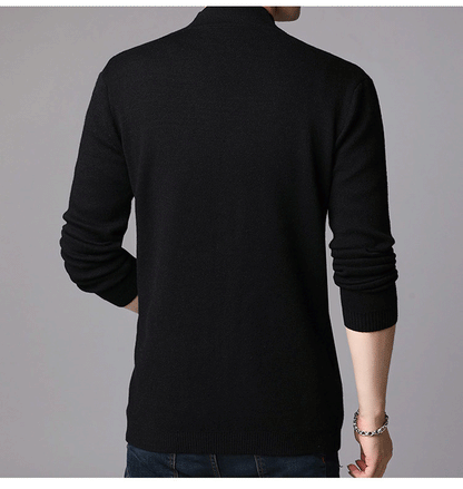 [M-Ropa] Cardigan De Cuello V Para Hombres