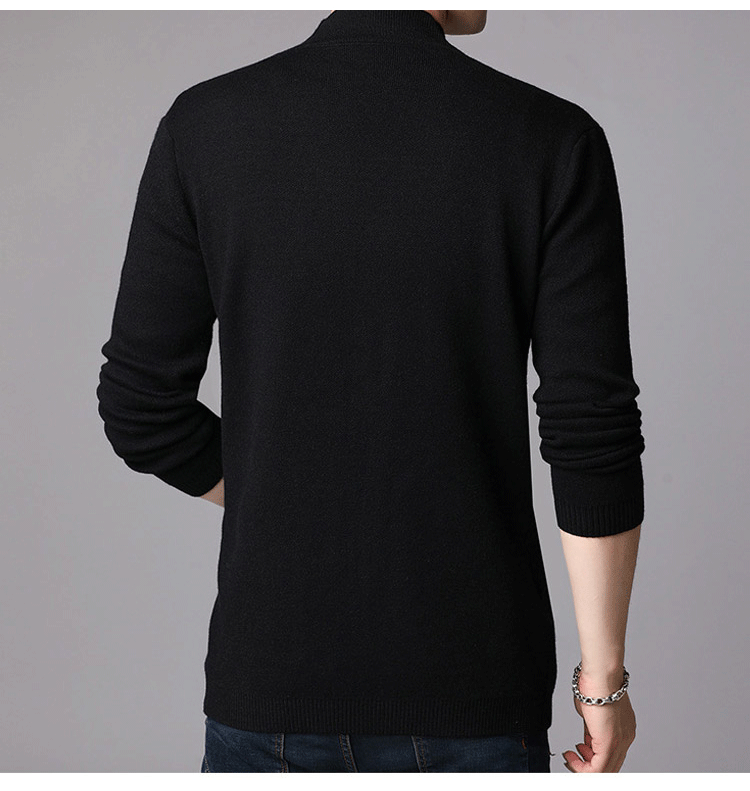 [M-Ropa] Cardigan De Cuello V Para Hombres