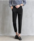Pantalones De Traje De Pies Pequeños Pantalones Casuales De Hombre