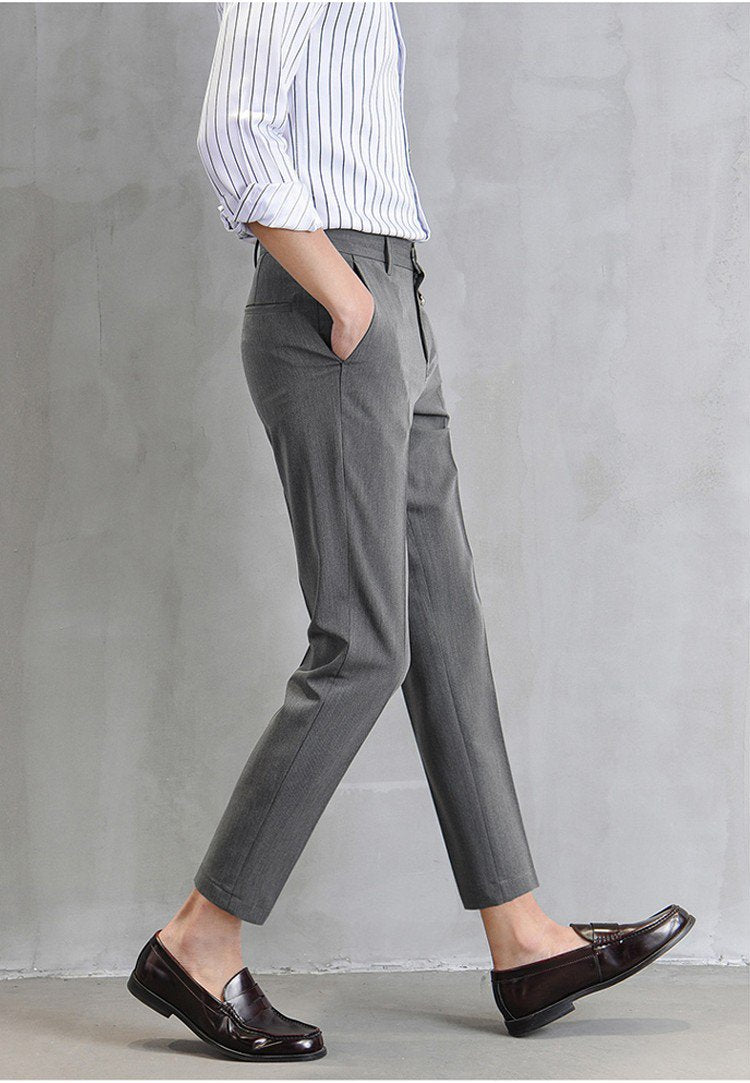 Pantalones De Traje De Pies Pequeños Pantalones Casuales De Hombre