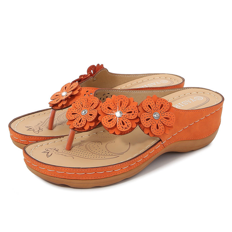 [W-Zapato] Sandalias Informales Con Suela Gruesa Y Suela Gruesa Para Mujer