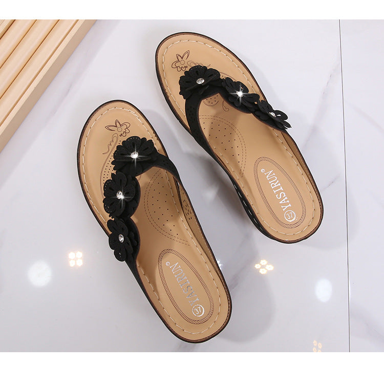 [W-Zapato] Sandalias Informales Con Suela Gruesa Y Suela Gruesa Para Mujer