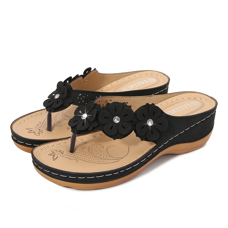 [W-Zapato] Sandalias Informales Con Suela Gruesa Y Suela Gruesa Para Mujer