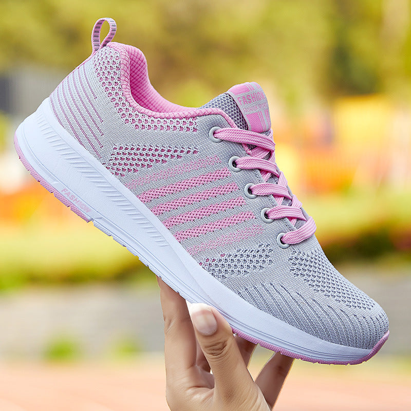 Zapatillas de running de plataforma transpirable de moda femenina