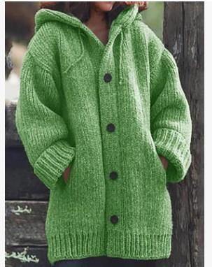 2020 NUEVO cárdigan de punto con capucha y botones - MXbueno