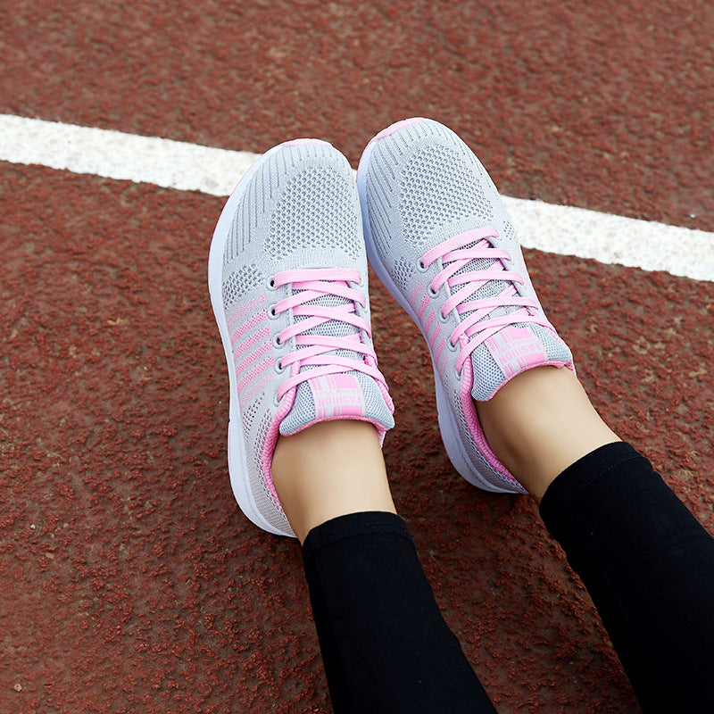 Zapatillas de running de plataforma transpirable de moda femenina