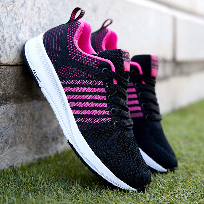 Zapatillas de running de plataforma transpirable de moda femenina