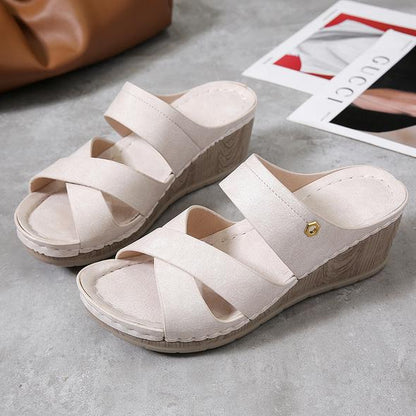 Sandalias Deportivas Cómodas De Punto Para Mujer