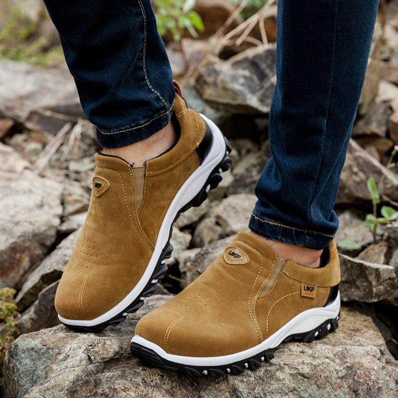 [M-Zapato] Zapatillas deportivas al aire libre impermeables para hombre Athletic Casual Slip-On