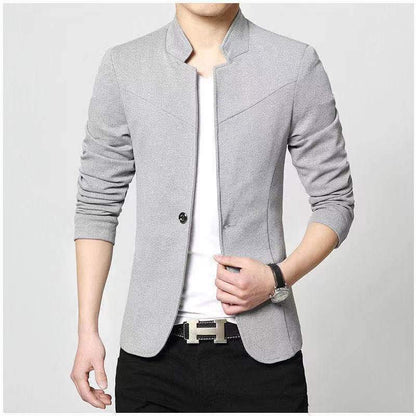 Traje chaqueta casual de cuello alto