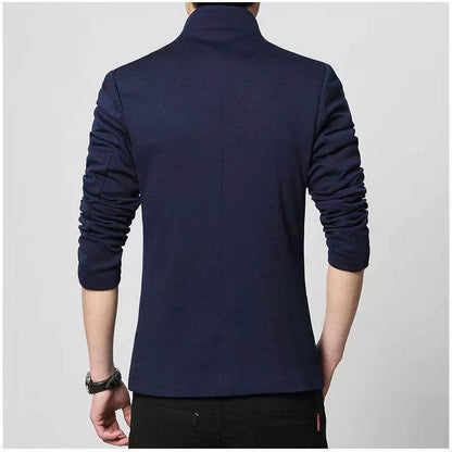 Traje chaqueta casual de cuello alto