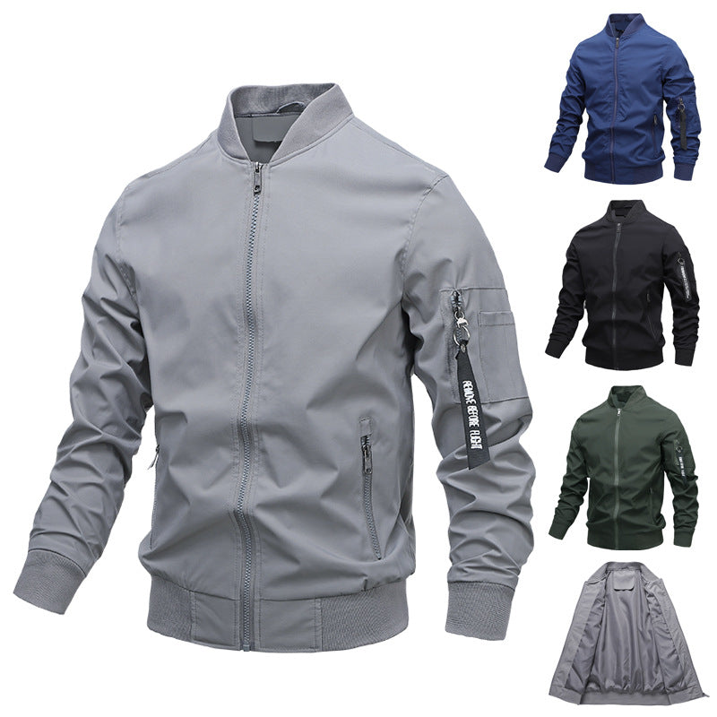 Chaqueta De Hombre Chaqueta Casual Chaqueta De Hombre De Moda De Color Sólido
