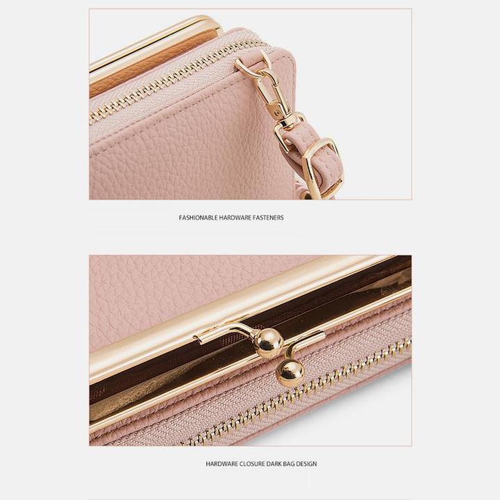 Bolsa de teléfono crossbody Kiss-lock multifuncional de gran capacidad - MXbueno