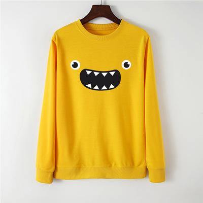 Jersey Holgado De Manga Larga Con Cuello Redondo - MXbueno