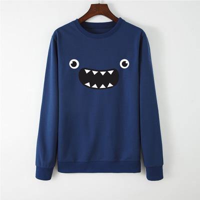 Jersey Holgado De Manga Larga Con Cuello Redondo - MXbueno