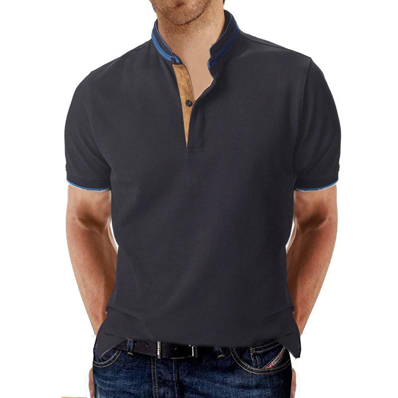 2021 playera tipo polo de alta costura para hombre con solapa