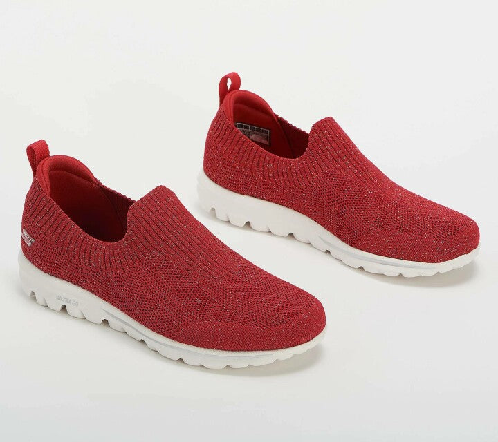 [W-Zapato] Zapatos Sin Cordones Transpirables Y Brillantes Para Mujer