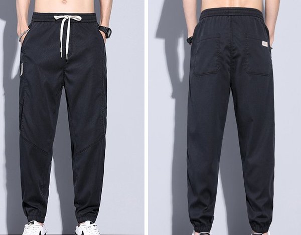 [M-Ropa] Pantalones Suaves De Secado Rápido De Verano De Seda De Hielo Para Hombre