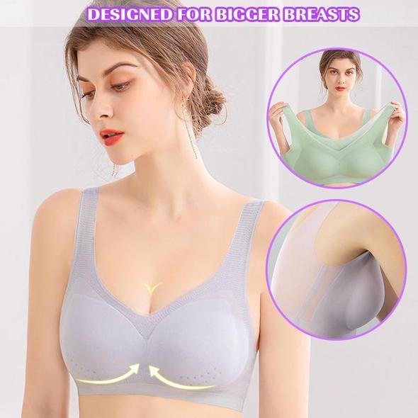 🔥 Sujetador De Seda De Hielo Ultrafino （diseñado Para Senos Más Grandes）