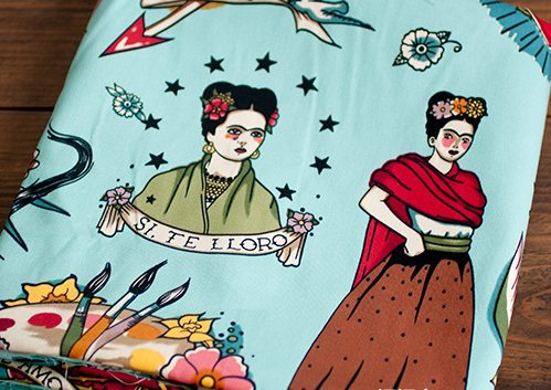 Tejidos literarios vintage telas de ropa serie pintora mexicana(PUEDE USAR COMO LO QUE QUIERAS) - MXbueno