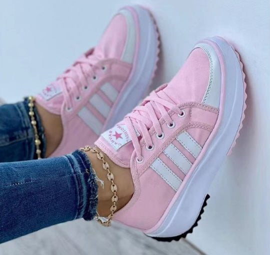 [W-Zapato] Alpargatas Con Cordones Zapatillas Informales