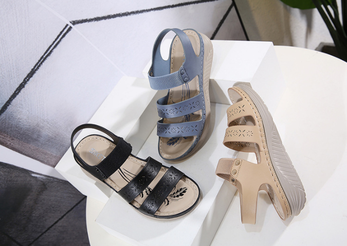 Sandalias Casuales De Talla Grande Para Mujer - MXbueno