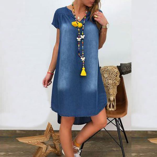 Vestido denim per elegante - MXbueno