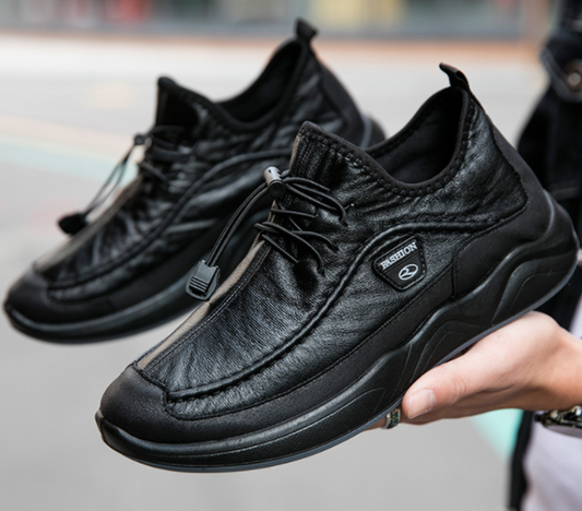 Calzado Casual De Cuero Antideslizante Para Hombre - MXbueno