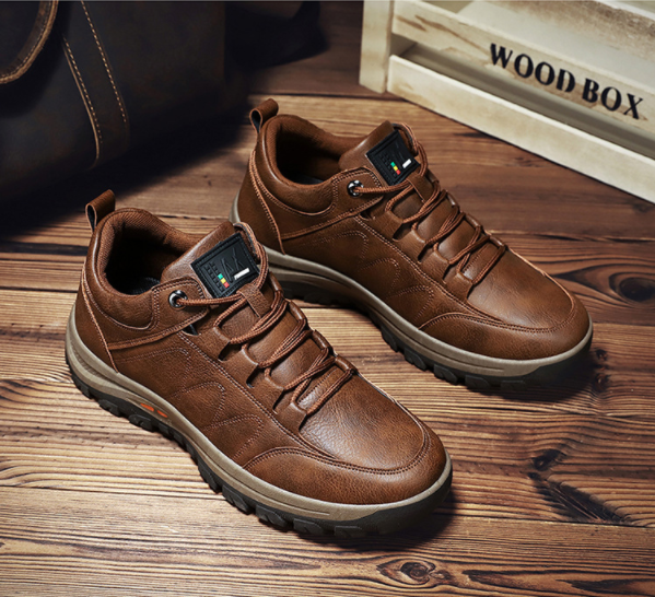 Zapatos Deportivos De Cuero Casual De Negocios - MXbueno