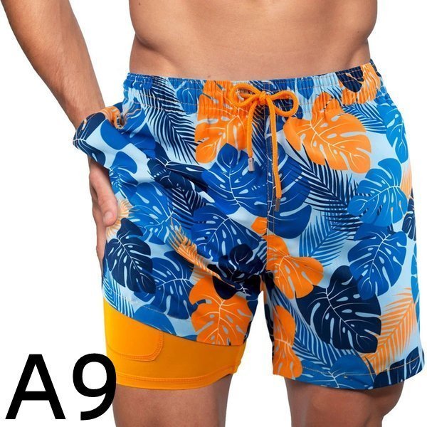 [M-Ropa] Venta Caliente Del Día Del Padre-🔥 Shorts De Playa De Doble Capa