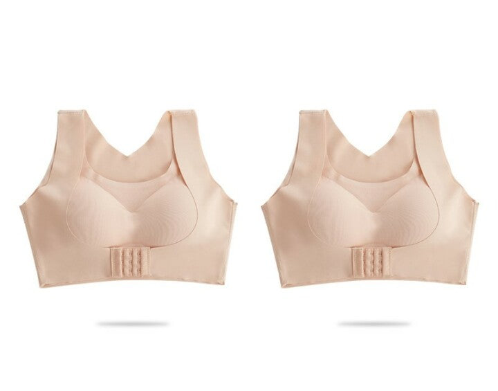 Sujetador De Sujeción Con Hebilla Frontal Sin Costuras