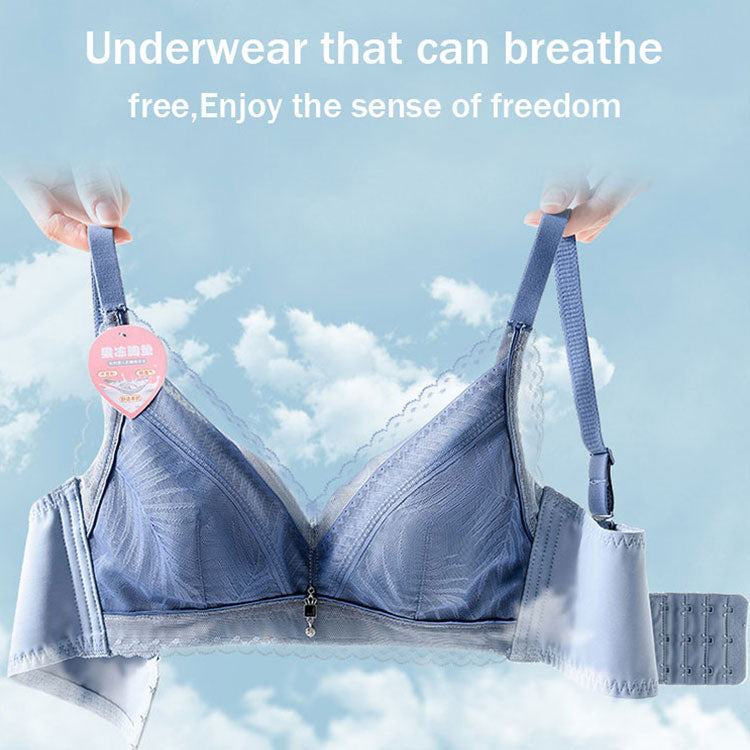 [W-Ropa Interior] Conjunto De Sujetador Fino Con Copa De Cristal Y Orejas De Conejo