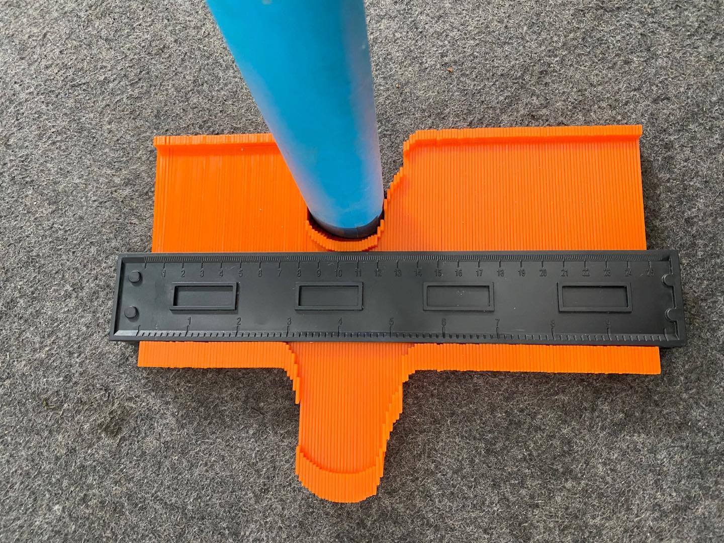 Calibre de contorno irregular Calibre de contorno de regla Radian