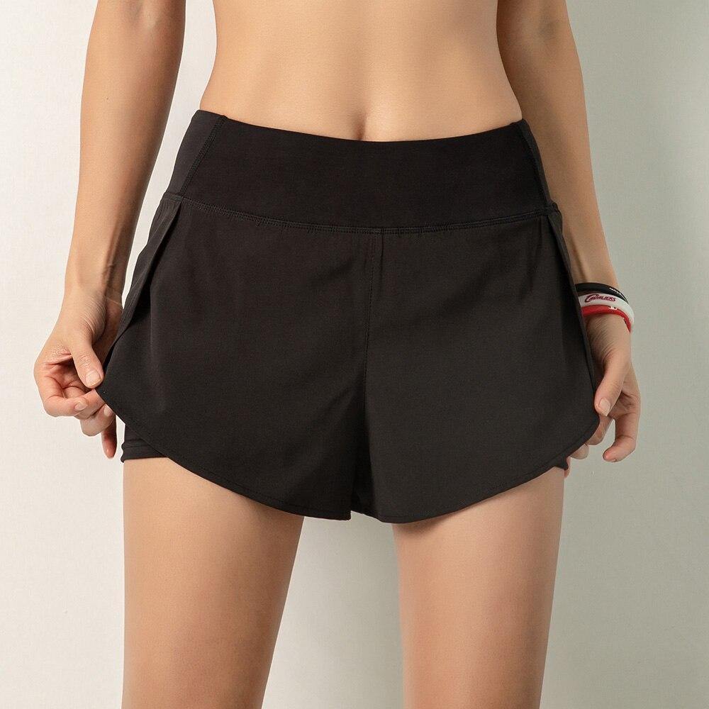 Pantalones cortos de yoga 2 en 1 para damas Gym Sport - MXbueno