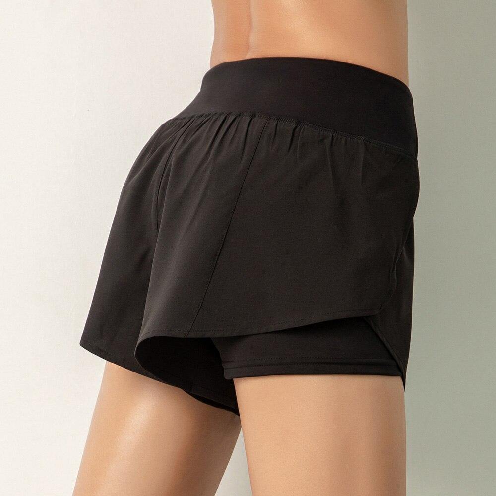 Pantalones cortos de yoga 2 en 1 para damas Gym Sport - MXbueno