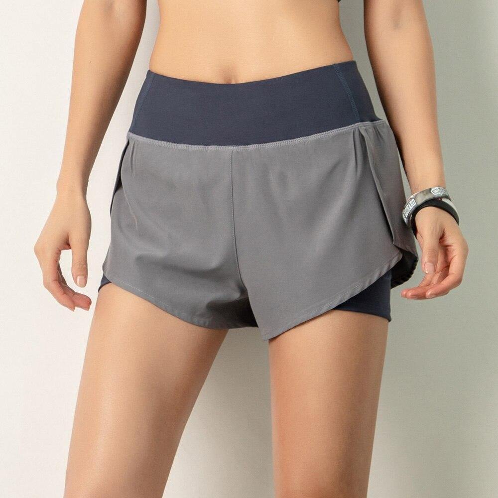 Pantalones cortos de yoga 2 en 1 para damas Gym Sport - MXbueno