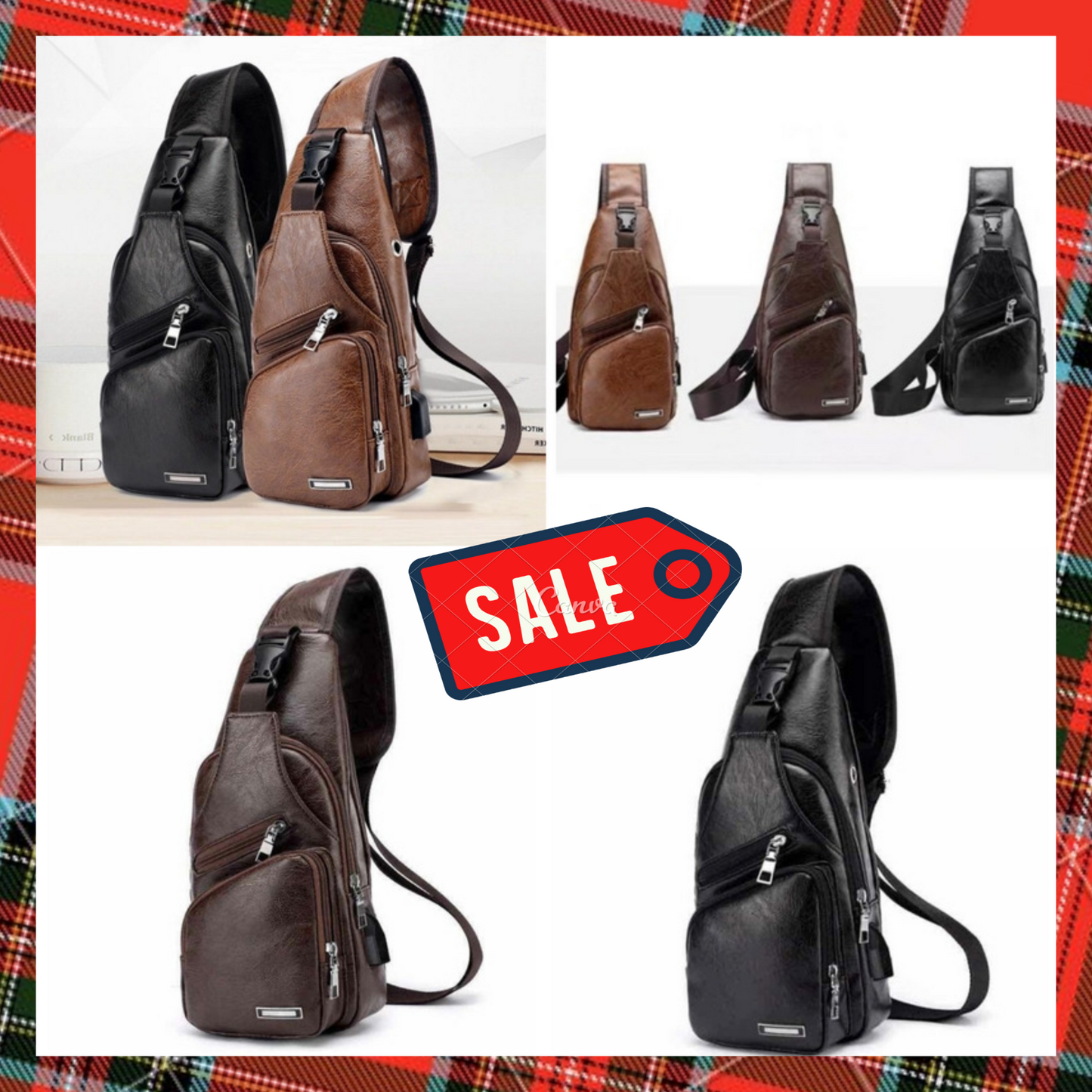 Bolsos cruzados en el pecho