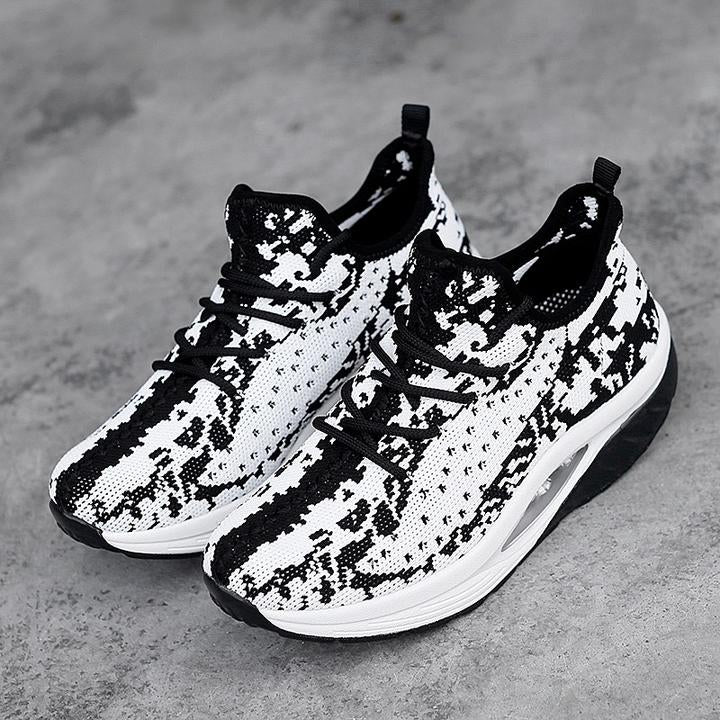 Cojín de aire transpirable de las mujeres cuña corriendo zapatillas de ocio