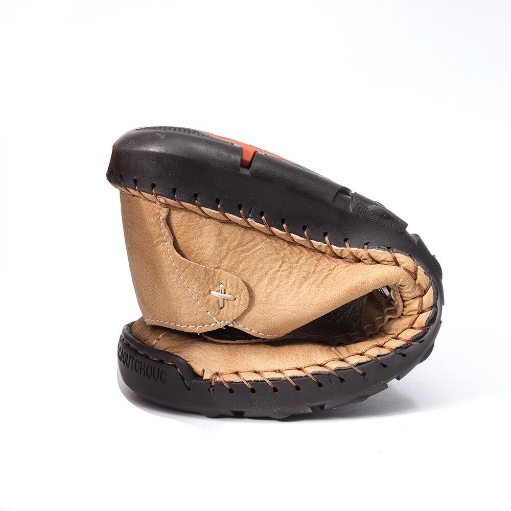 Zapatos De Cuero Perezosos Casuales Hechos A Mano