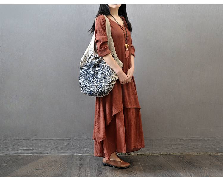 Vestido de mujer vestido de lino