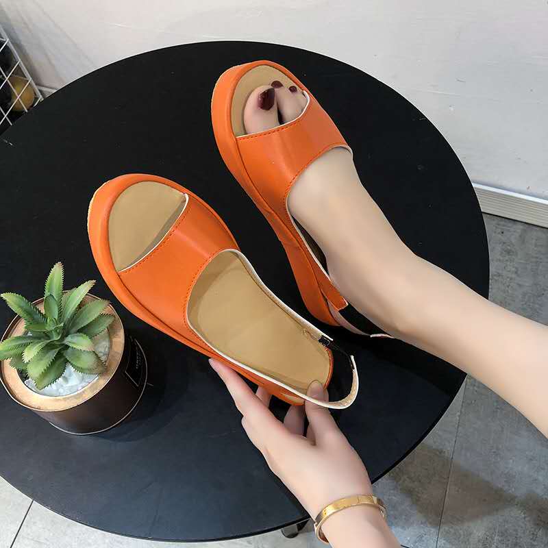 Sandalias planas boca de pescado