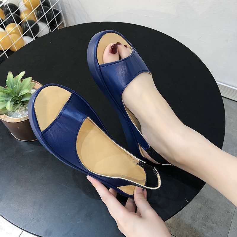 Sandalias planas boca de pescado